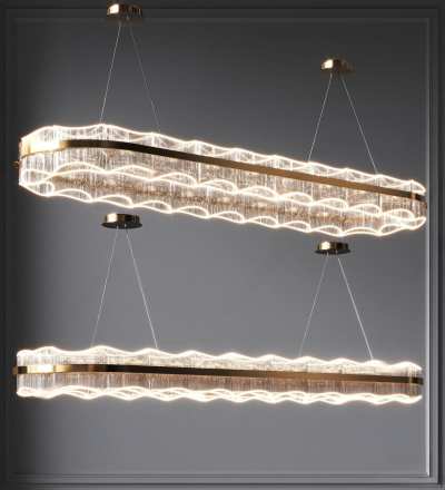 现代吊灯3D模型下载